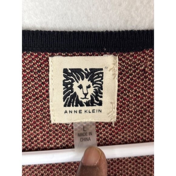 Anne Klein Womens Large Plaid Cardigan Coat - Picture 4 of 11